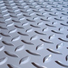 Лист нержавеющий рифленый г/к чечевица 03Х17Н14М3 2,5 мм ГОСТ 8568-77